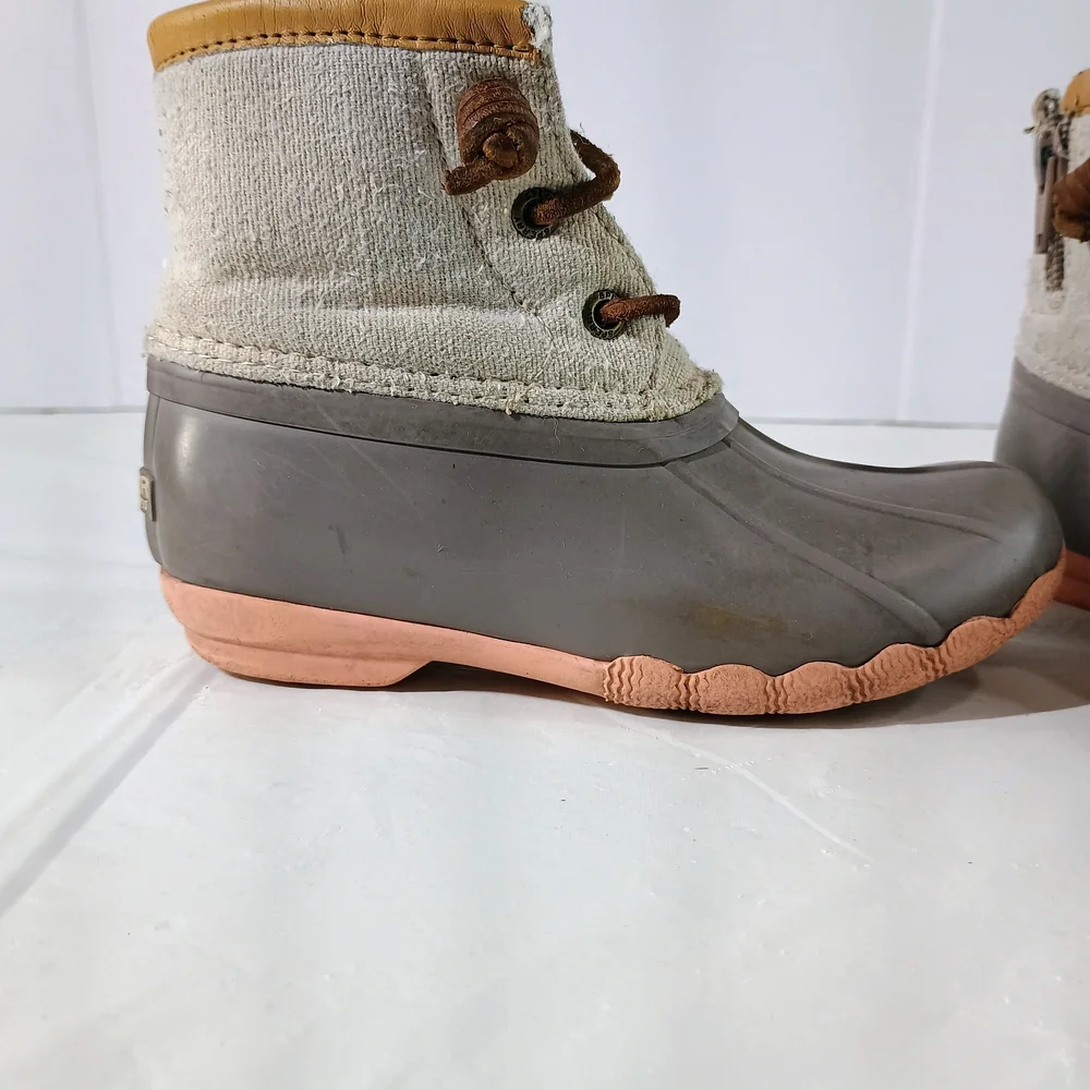 Sperry Kids Brown and Tan Duck Boots